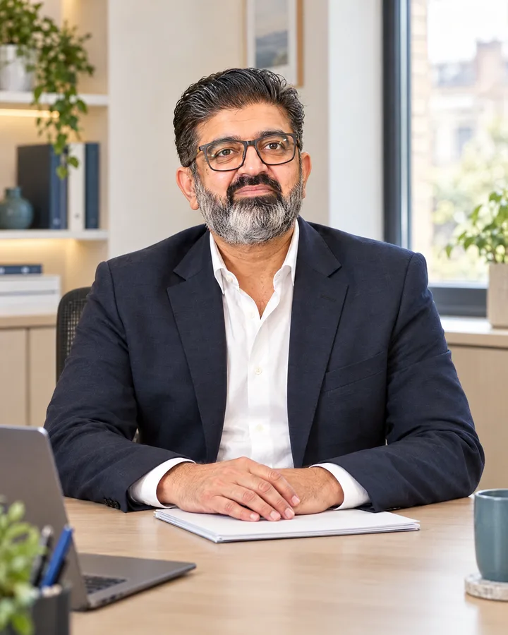 Portrait of Furqan Ahmad, Managing Director at HCA Accountants Ltd